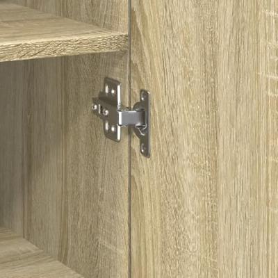 Hoge kast 40x42,5x185 cm bewerkt hout sonoma eikenkleurig
