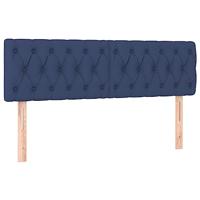Hoofdbord LED 160x7x78/88 cm stof blauw - thumbnail