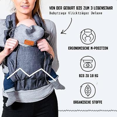 ByKay Click Carrier Deluxe draagzak Dark Jeans