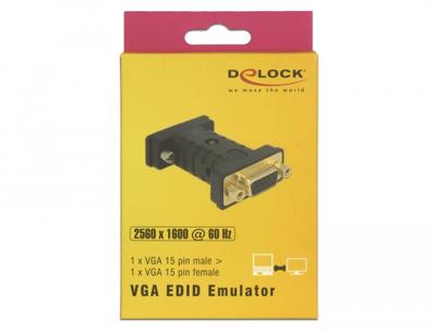 Delock 63326 Adapter VGA male > VGA female EDID-emulator Delock 63326 Adapter VGA male > VGA female EDID-emulator