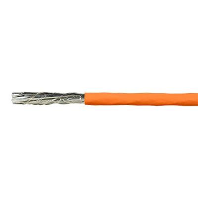 LogiLink Professional CPV0062 - CAT 7 1000MHz LSZH (Low Smoke Zero Halogeen) netwerk installatiekabel met vuur veiligheidsklasse: Dca, AWG23 S/FTP 500m simplex, oranje