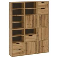 Bijzetkasten 6 st "ODDA" 40x24x79 cm massief grenenhout - thumbnail