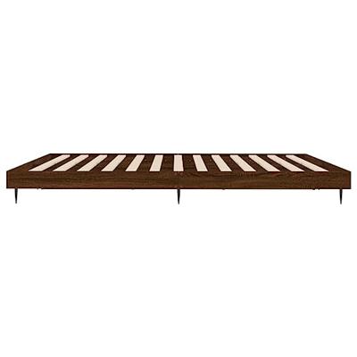 Bedframe zonder matras bewerkt hout bruin eikenkleur 120x200 cm