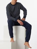 Schiesser Schiesser Pyjama Long 159620 darkblue 60/4XL - thumbnail