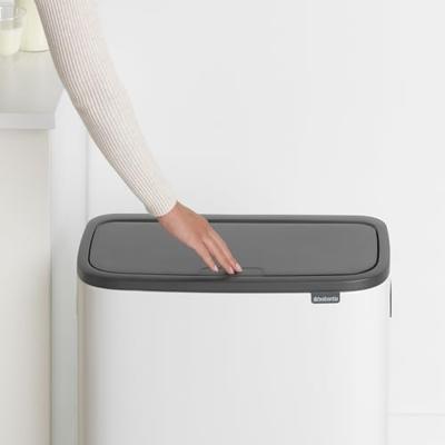 Brabantia Bo touch bin 2x30 liter white - thumbnail