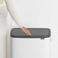 Brabantia Bo touch bin 2x30 liter white - thumbnail