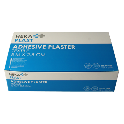 Hekaplast Hechtpleister textiel 5 x 2.5cm 12 Stuks Hekaplast Hechtpleister textiel 5 x 2.5cm 12 Stuks