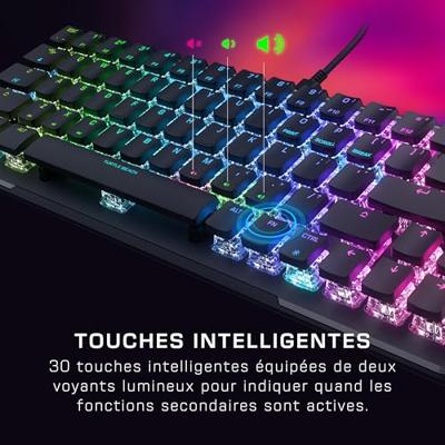 Turtle Beach Vulcan II Mini - Optisch gamingtoetsenbord 65% met aanpasbare RGB-verlichting, knoopduplicatietechnologie, aluminium plaat, zwart