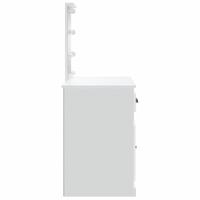 Kaptafel met LED-verlichting 90x42x132,5 cm wit - thumbnail