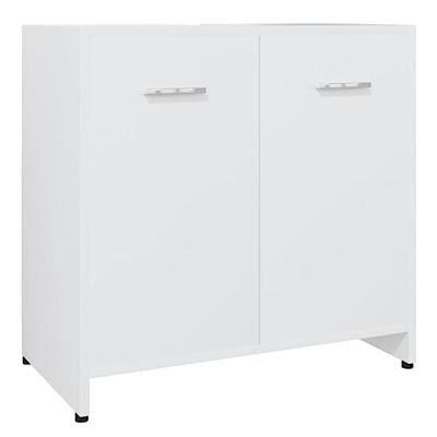 VidaXL Badkamerkast 60x33x61 cm bewerkt hout wit VidaXL Badkamerkast 60x33x61 cm bewerkt hout wit