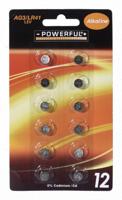 Batterijen knoopcel AG3/LR41 12 stuks - thumbnail