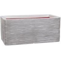 Capi Nature Rib NL 73x39x32cm rechthoekige plantenbak ivoor - thumbnail