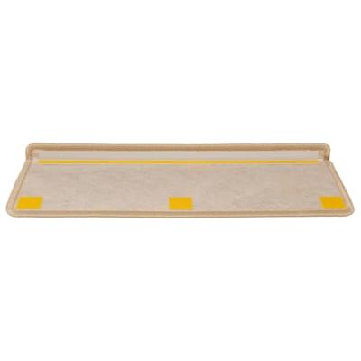 Trapmatten zelfklevend 15 st sisal-look 65x21x4 cm lichtbeige