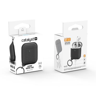 Catalyst Airpods Case met sleutelhanger zwart