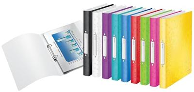 Leitz WOW ringmap, uit PP, ft A4, roze