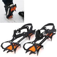Aotu AT8701 één paar 10 tanden anti-slip Ice gripper sneeuw klimmen schoenen covers (Orange) - thumbnail