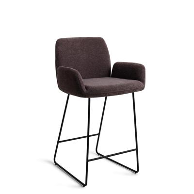 Jesper Home Barkruk 'Misaki' Slide Black, kleur Almost Black (zithoogte 65cm)