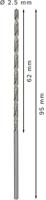 Bosch Accessories 2608596810 HSS Metaal-spiraalboor 2.5 mm Gezamenlijke lengte 95 mm Geslepen DIN 340 Cilinderschacht 5 stuk(s) - thumbnail