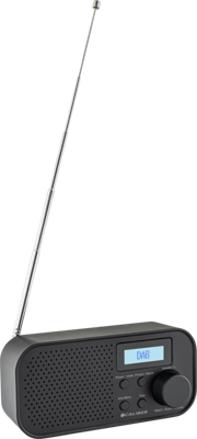 Draagbare radio DAB + met wekker functie - Draadloos tot 8 Uur - USB - Koptelefoon Aansluiting (HPG318DAB)