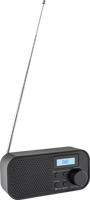 Draagbare radio DAB + met wekker functie - Draadloos tot 8 Uur - USB - Koptelefoon Aansluiting (HPG318DAB) - thumbnail