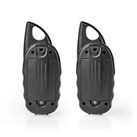 Nedis Walkie talkie Set | 2 Handsets | Tot 3 km | Blauw / Zwart | 1 stuks - WLTK0300BU WLTK0300BU - thumbnail