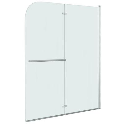 VidaXL Douchewand inklapbaar 2 panelen 120x140 cm esg