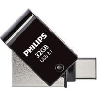 Philips 2 in 1 Black 32GB OTG USB C + USB 3.1 - thumbnail