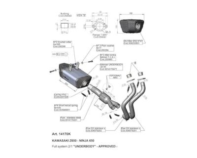 LeoVince Geluiddemper "sbk underbody evo ii schalld leo compl u-body inox