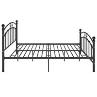 vidaXL Bedframe metaal zwart 140x200 cm - thumbnail