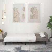 Slaapbank 2-zits fluweel lichtgrijs - thumbnail