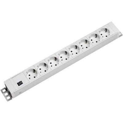 Bachmann 333.001 19 inch Stekkerdoos voor patchkast 1 HE Geaarde contactdoos Wit Bachmann 333.001 19 inch Stekkerdoos voor patchkast 1 HE Geaarde contactdoos Wit
