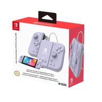 Hori Split Pad Compact Attachment Set (Violetto Lavanda) Ergonomische controller voor de draagbare modus met bekabelde adapter voor Nintendo Switch/OLED - Officieel gelicentieerd product van Nintendo - thumbnail