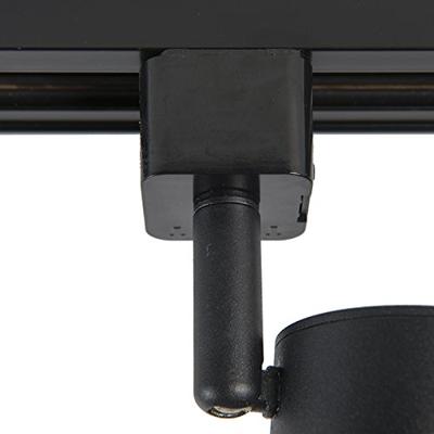 QAZQA Modern railsysteem met 4 spots zwart 1-fase rond - Iconic Jeana