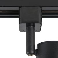 QAZQA Modern railsysteem met 4 spots zwart 1-fase rond - Iconic Jeana - thumbnail