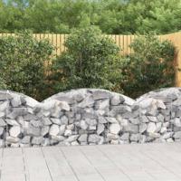 VidaXL Schanskorf gewelfd 150x50x60/80 cm gegalvaniseerd ijzer - thumbnail