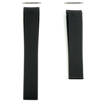 Horlogeband Tag Heuer FT6142 / WAY201A / WAY201A-0 Rubber Zwart 21.5mm Horlogeband Tag Heuer FT6142 / WAY201A / WAY201A-0 Rubber Zwart 21.5mm
