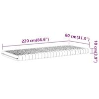 Schuimmatras 7 zones hardheid 20 ILD 80x220 cm wit - thumbnail