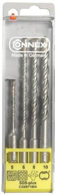 Connex Set Sds+ Boren 4C 5-10Mm 4Dlg Geel - COX971804