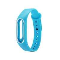 By Qubix - Compatible met Xiaomi Mi band 2 DUO COLOR bandje voor CA0600B - Blauw - Compatible Xiaomi bandje - thumbnail