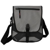 Khodi schoudertas Reporter 35 x 30 cm polyester zwart/grijs - thumbnail