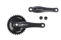Miranda beta 1 crankstel 38t 3/32“ disc 9.2cm, zwart - thumbnail