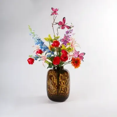 Zijden Boeket Butterfly Bont