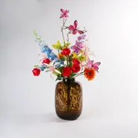 Zijden Boeket Butterfly Bont - thumbnail