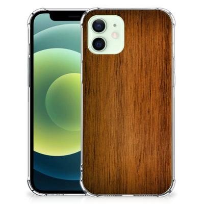 iPhone 12 Mini Stevig Telefoonhoesje Donker Hout iPhone 12 Mini Stevig Telefoonhoesje Donker Hout