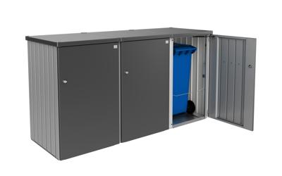 Biohort metalen containerberging Alex 80x88x129 cm donkergrijs Biohort metalen containerberging Alex 80x88x129 cm donkergrijs