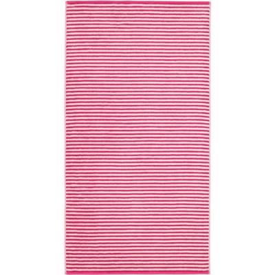 Cawö Cawo Campus Ringel Douchelaken 70x140 pink