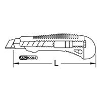 KS Tools 9072157 Standaard universele afbreekmessen, 140 mm 1 stuk(s) - thumbnail
