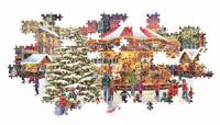 Clementoni Classic Collections Panorama Puzzel Kerst 1000 Stukjes - thumbnail