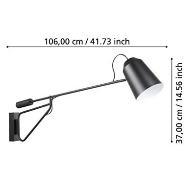 Eglo Zwarte leeslampLoreto 1 - 900614
