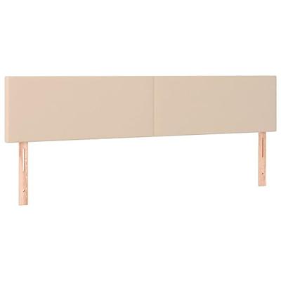 Boxspring met matras en LED kunstleer cappuccinokleur 120x190cm